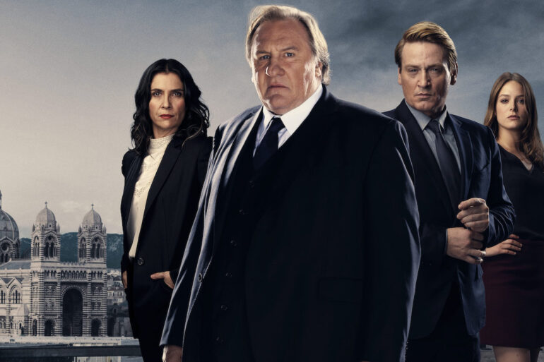 Ator gerard depardieu e grande elenco de marseille