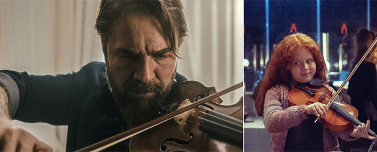 Ator engin altan duzyatan e a garotinha gulizar nisa uray em o violino do meu pai.