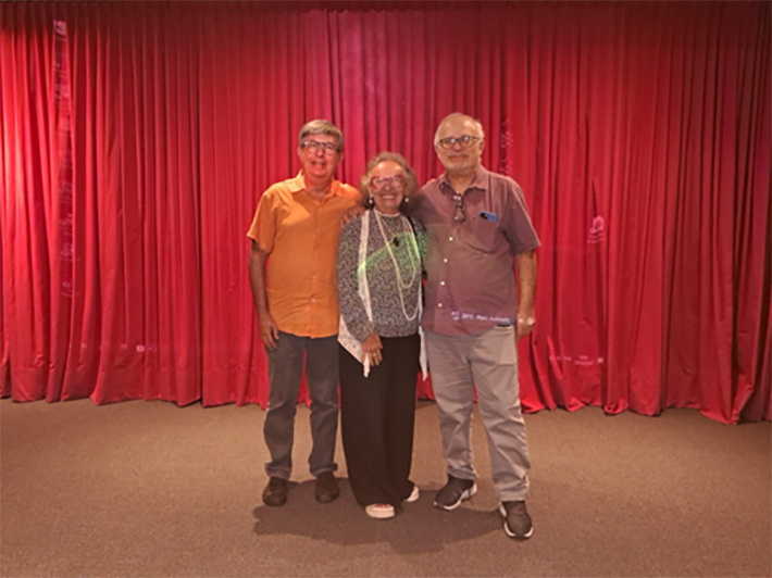 Diretoria da apc prestigiou a inauguração do novo espaço de cinrema.